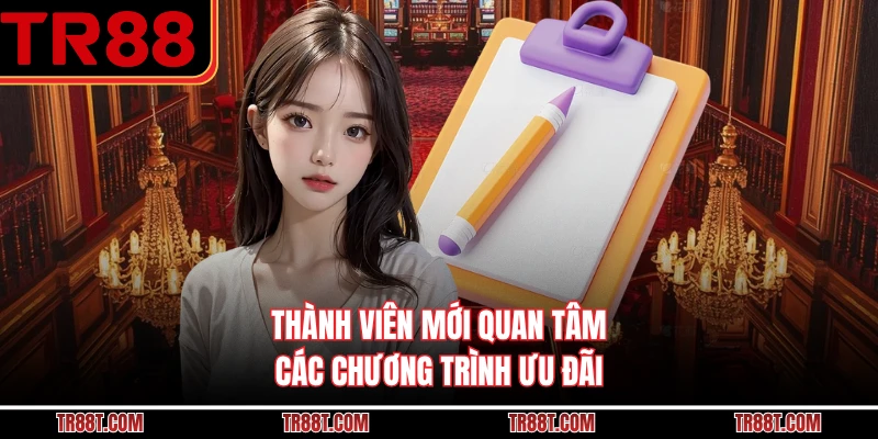 Thành viên mới quan tâm các chương trình ưu đãi