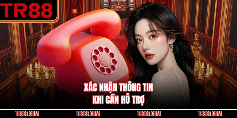 Xác nhận thông tin khi cần hỗ trợ