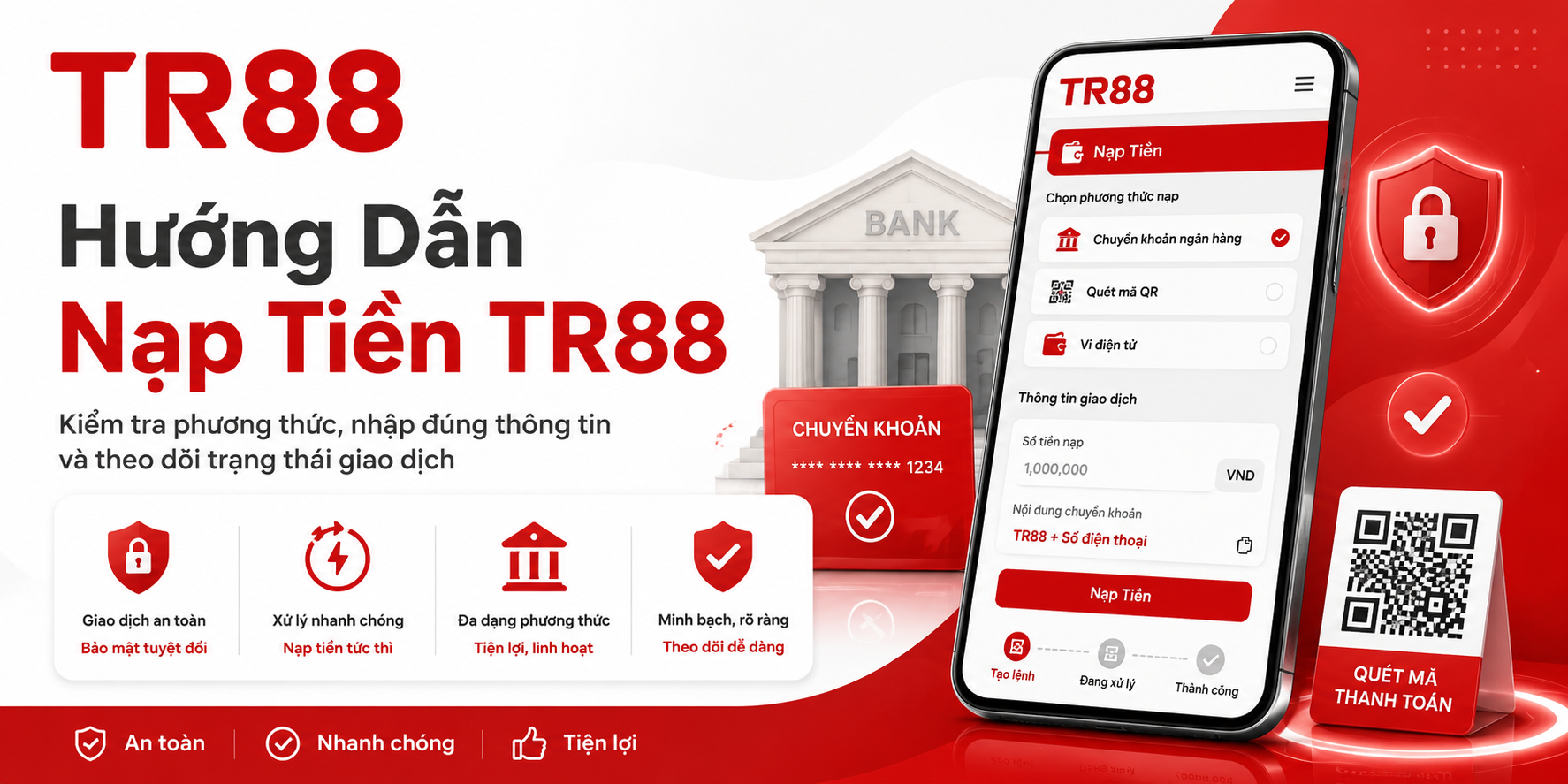 Hướng dẫn nạp tiền TR88